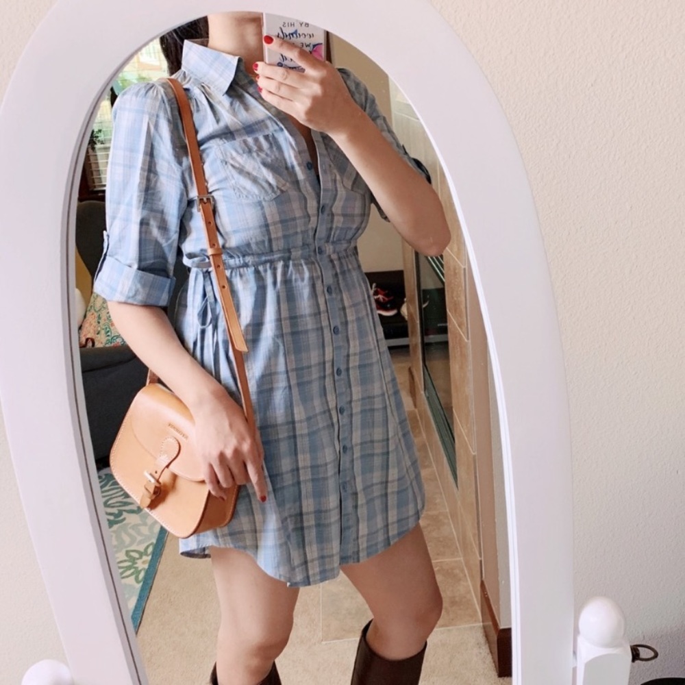 H&M Plaid Shirt Dress